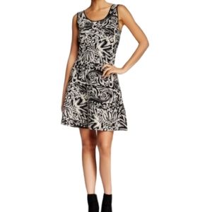 Vertigo Sleeveless Fit & Flare knit Dress